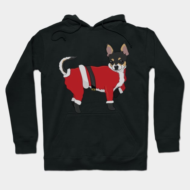 Christmas Chihuahua Hoodie by JP